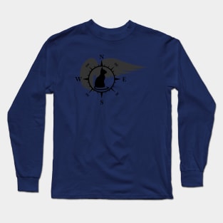 Winged Cat Compass Long Sleeve T-Shirt